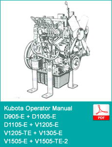 Kubota V3307-DI-T-E2B Diesel Engine Workshop Manual PDF